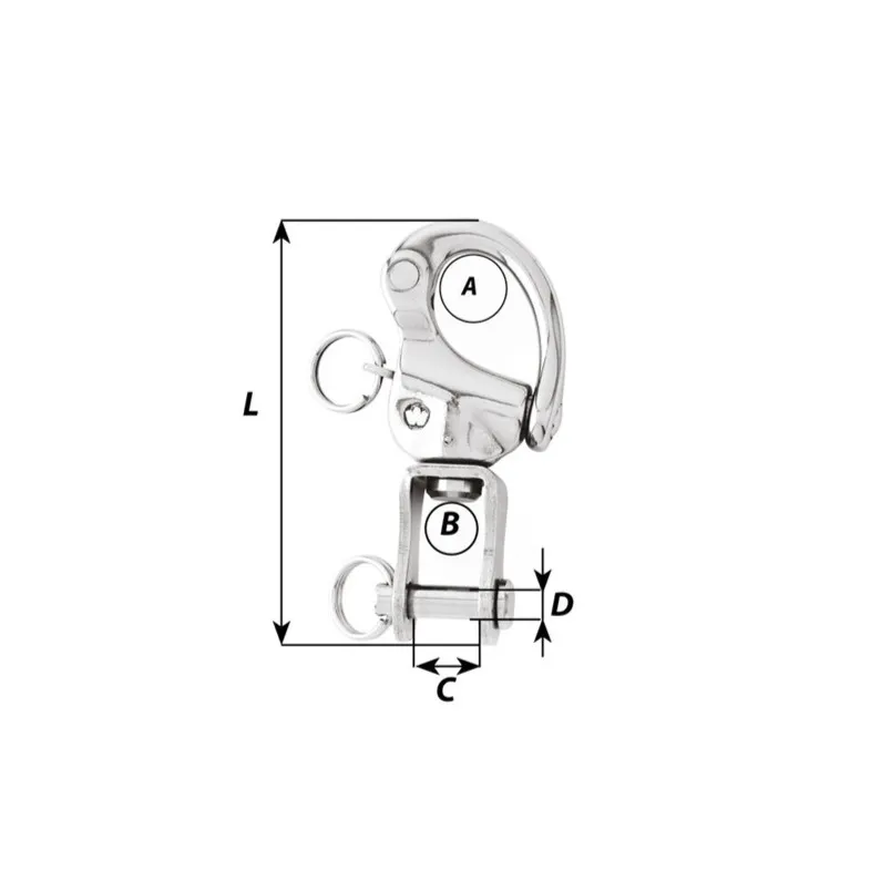 Wichard, Snapsjakkel Clevis mål.webp