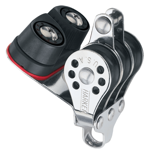 [231] Harken, Blokk Micro 22mm Trippel Carbo-Cam Becket