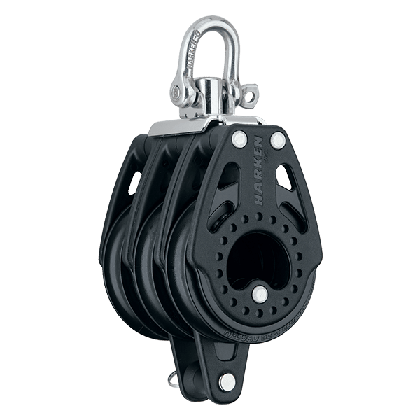 [2605] Harken, Blokk 57mm Carbo Trippel Swivel Becket