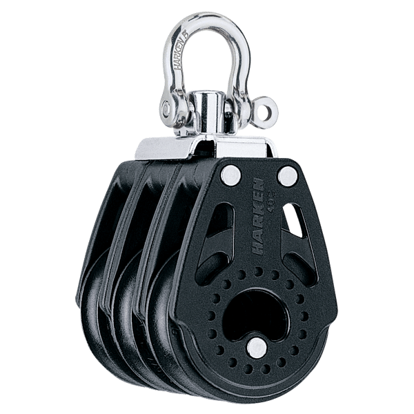 [2640] Harken, Blokk 40mm Carbo Trippel Swivel