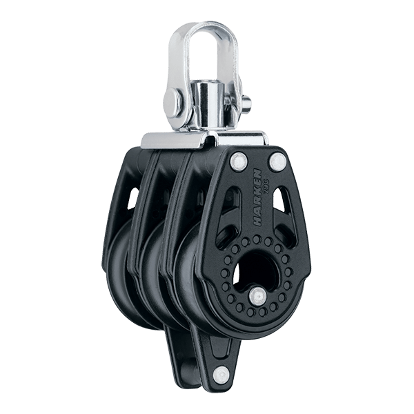 [345] Harken, Carbo Blokk 29mm Trippel Swivel Becket