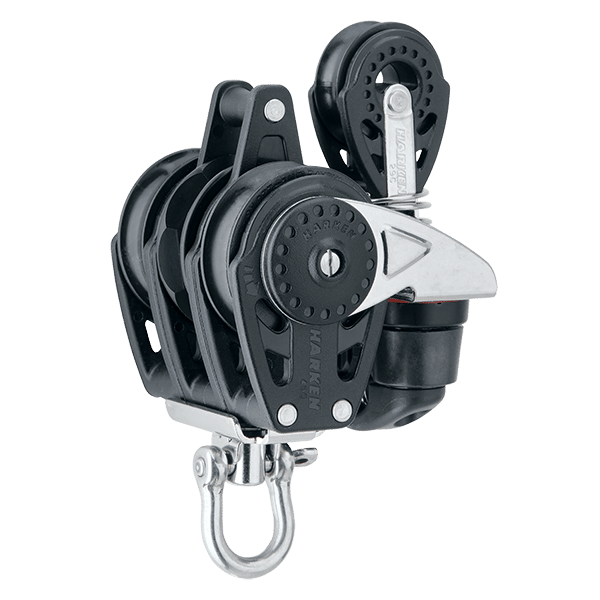 [2619] Harken, Blokk 40mm Carbo Ratchet Trippel Becket 471Cam Blokk 29mm