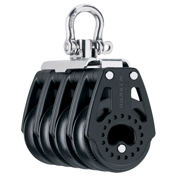 [2654] Harken, Blokk 40mm Carbo Quad Swivel