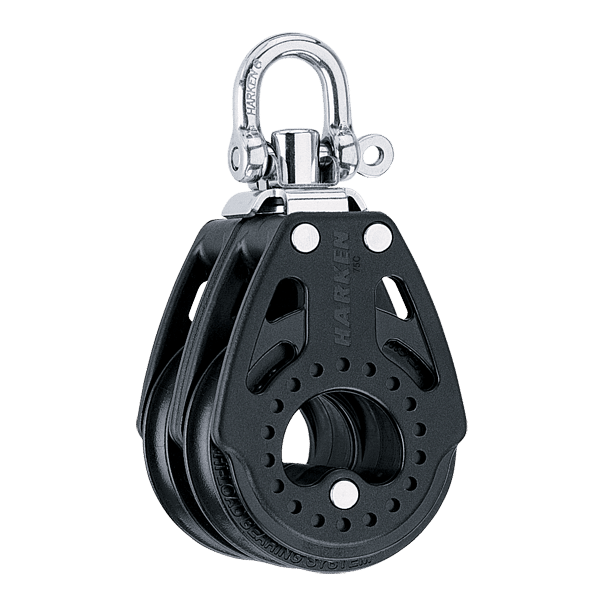 [2662] Harken, Blokk 75mm Carbo Dobbel Swivel