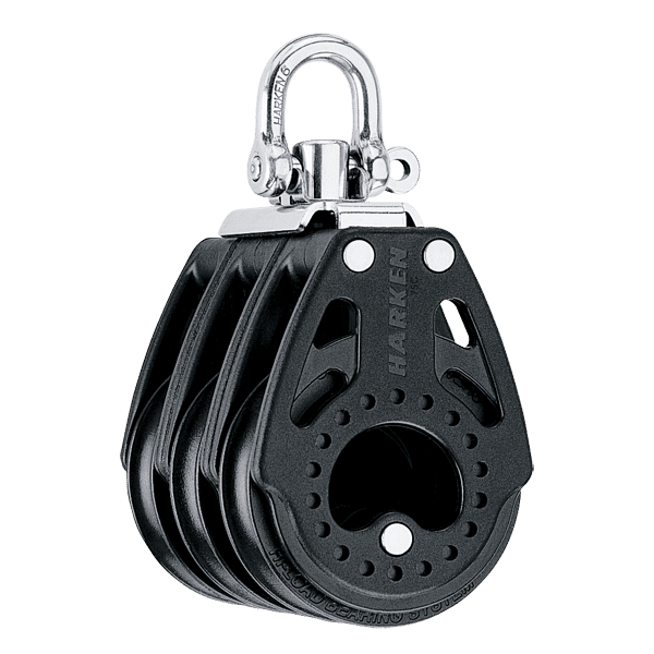 [2664] Harken, Blokk 75mm Carbo Trippel Swivel