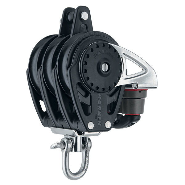 Harken, Blokk 75mm Carbo Trippel Swivel 150Cam Becket