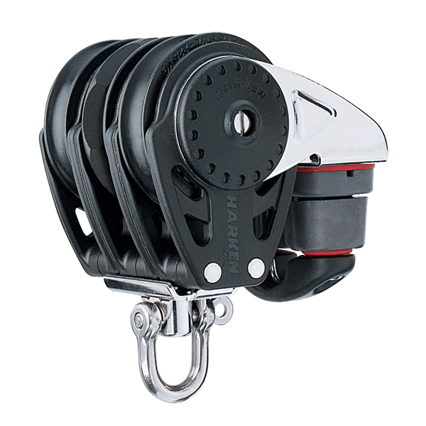 [2685] Harken, Blokk 75mm Carbo Ratchamatic Trippel 150Cam