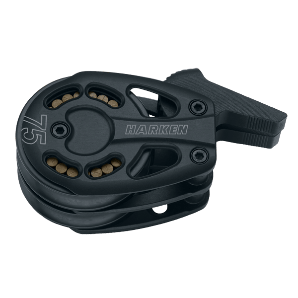 [3237] Harken, Black Magic Blokk 75mm Dobbel Kinn Lockoff