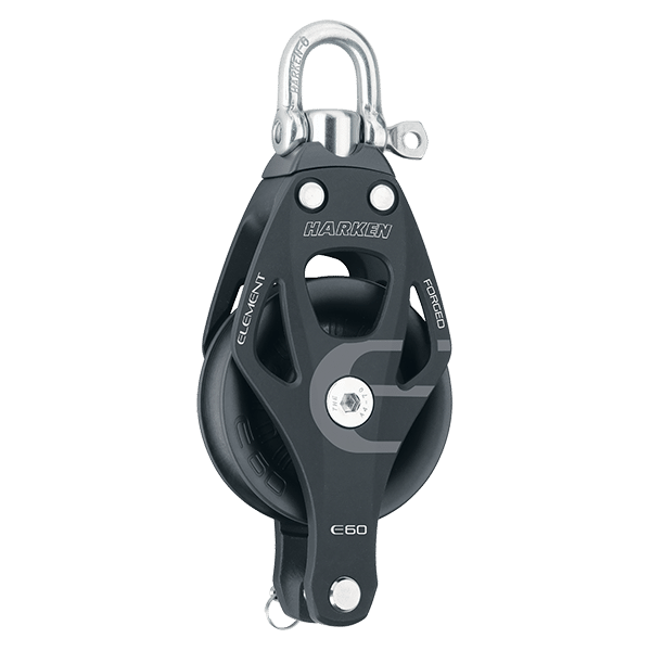 [6261] Harken, 60mm Element Blokk Single Swivel Block w/Becket