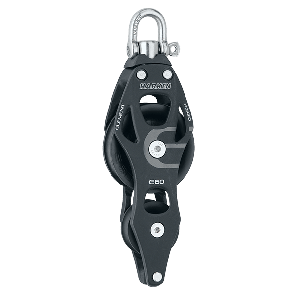 [6263] Harken, 60mm Element Blokk Fiddle Swivel Block w/Becket