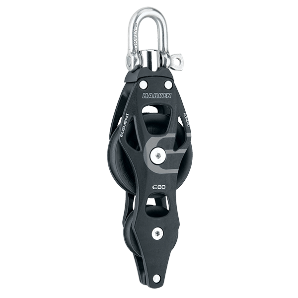 [6293] Harken, 80mm Element Blokk Fiddle Swivel Block w/Becket