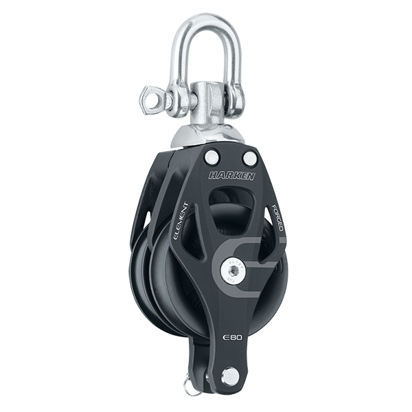 [6297] Harken, 80mm Element Blokk Double Swivel Block w/Becket