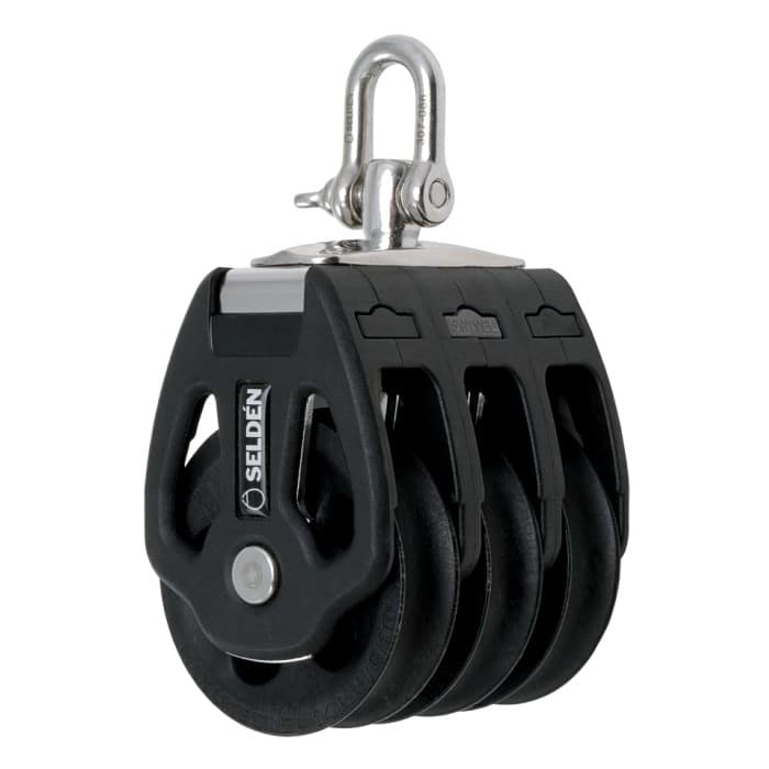 [408-001-07R] Selden Blokk, 80mm Trippel