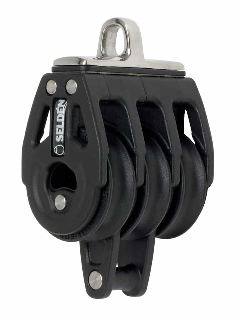 Selden, 30mm Kulelagret Blokk Triple/Becket