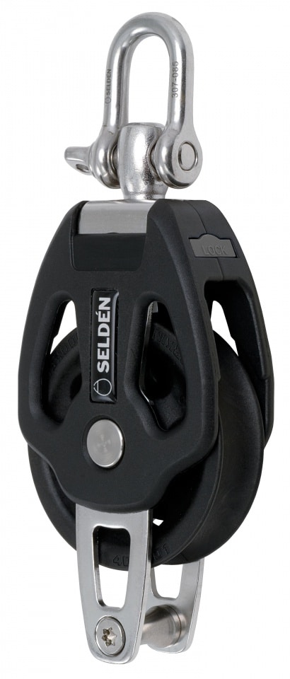 [407-001-02R] Selden, 70mm Enkeltblokk med becket