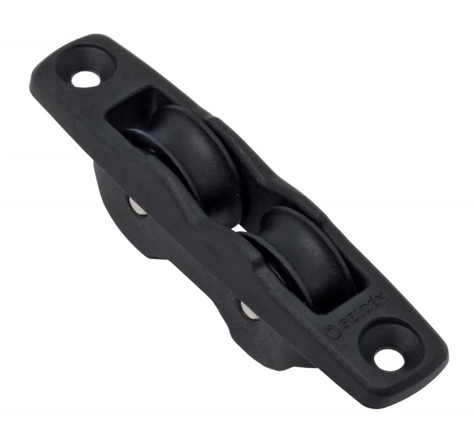 [403-101-24R] Selden, 30mm Kulelagret Blokk Dobbel In Line Thru-Deck