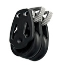 Selden 60mm Dobbel Kinnblokk med lås Clockw.