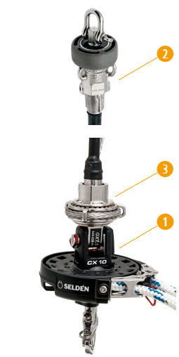 [545-028-10] Selden, GX7.5 Adapter for gennaker og svivel(For CX10)