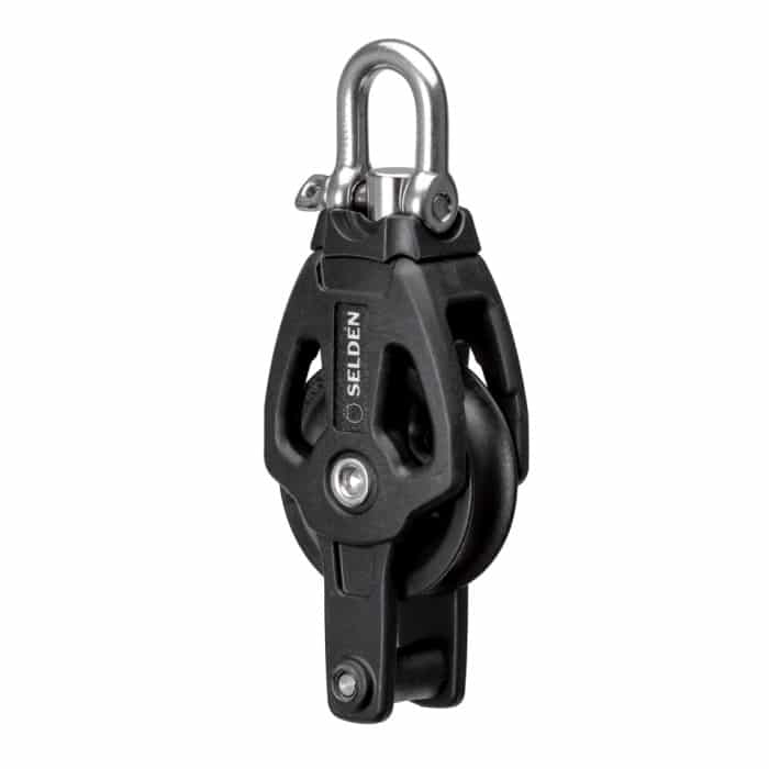 [404-001-02R] Selden 40mm Enkeltblokk med becket