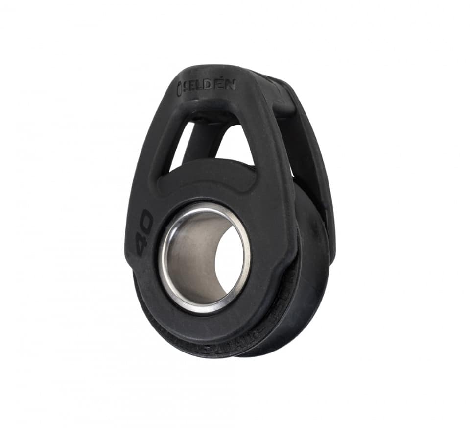 [404-101-60R] Selden, 40mm enkeltblokk, Soft Attachment