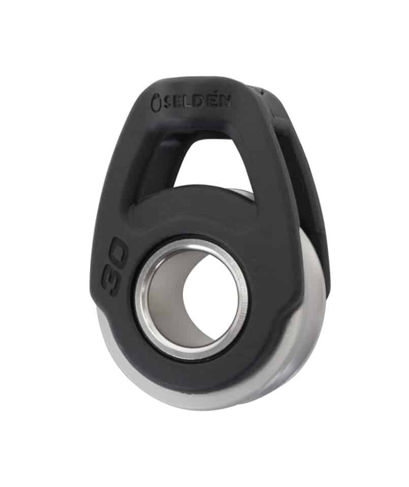 [403-101-65R] Selden, 30mm enkeltblokk, Soft Attach. aluminiumtrinse