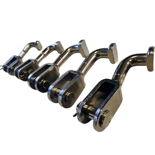 [174-124-01] Selden T-Terminal til Gaffel - ø8mm