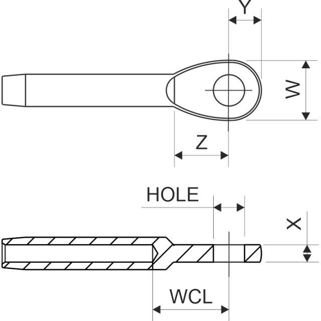 Selden, Terminal Eye Wire Ø2,5(Hf)