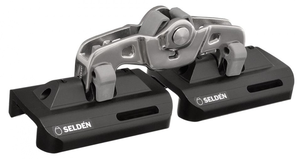 [443-179-02] Selden, dobbel vogn for 30mm selvslående skinne