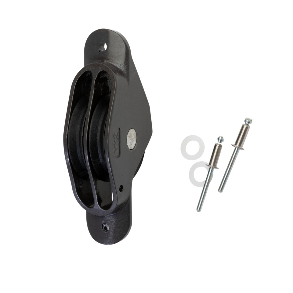 Selden, Dbl Sheave Box(Ø70X13)Riv.Fix
