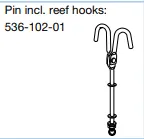 Selden, Reef Hook Ø10       St