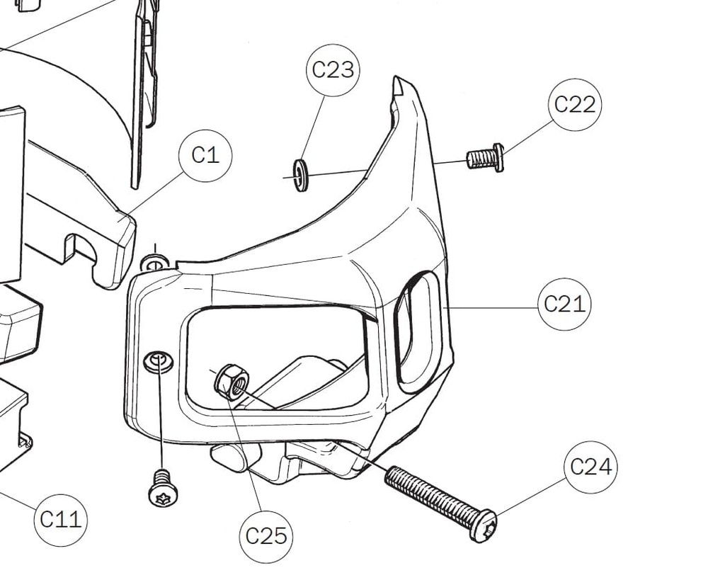 [539-260-01] Furlex Line Guide Furlex 300S