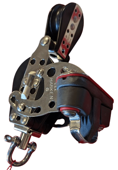 [398] Harken 398 Dobbel 57mm tikkeblokk med cleat
