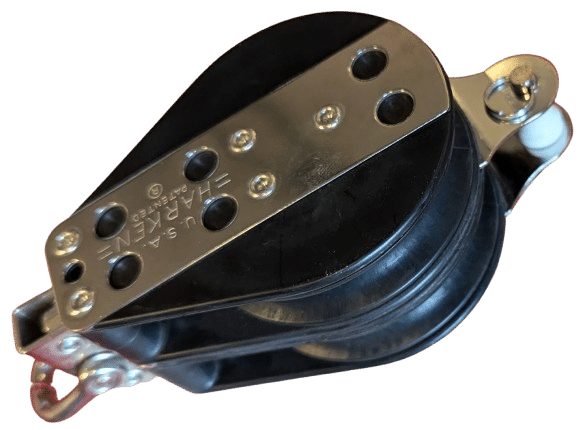 [8] Harken 76mm Dobbel becket blokk