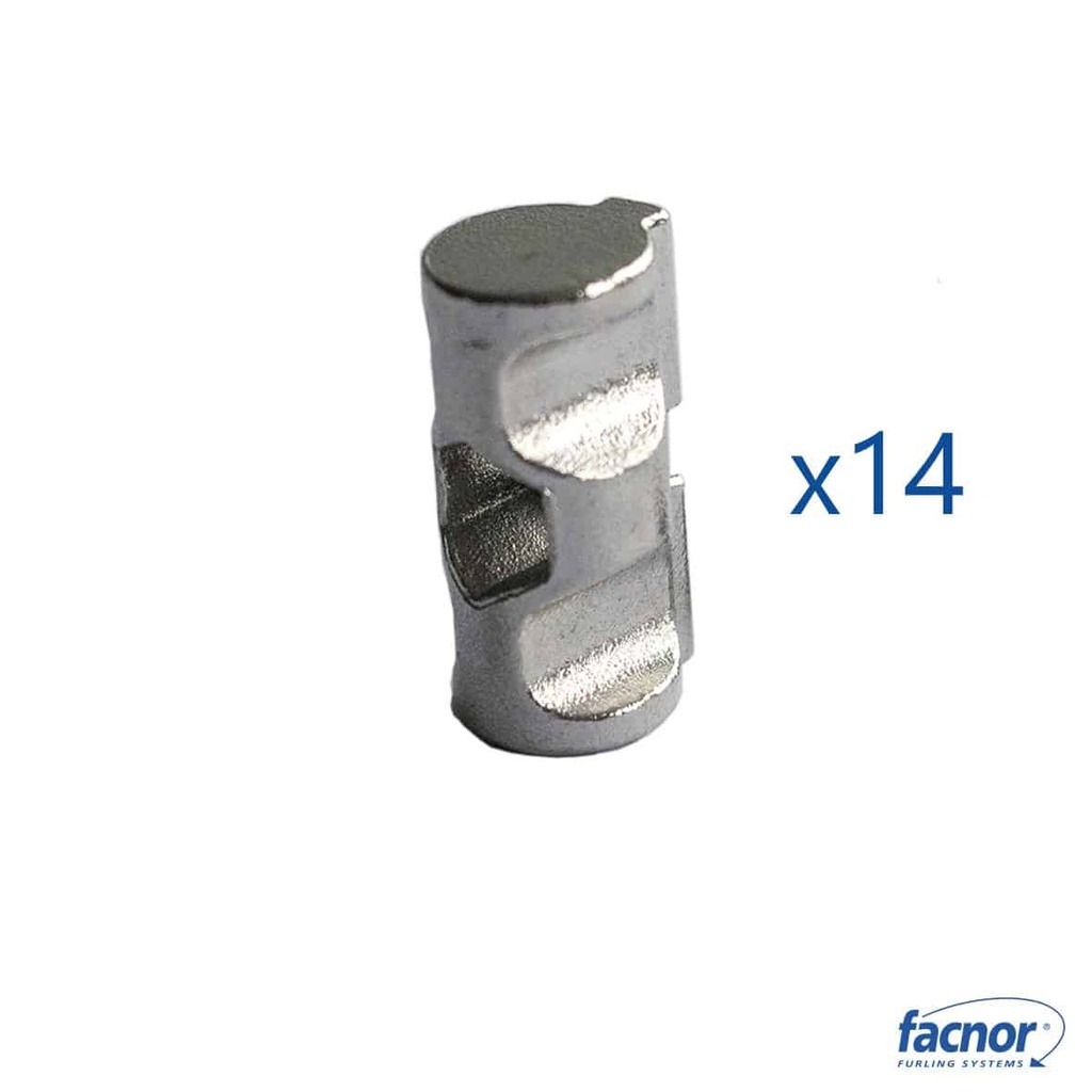 [25200001433] Facslide D10 Slug, Kit med 14 stk