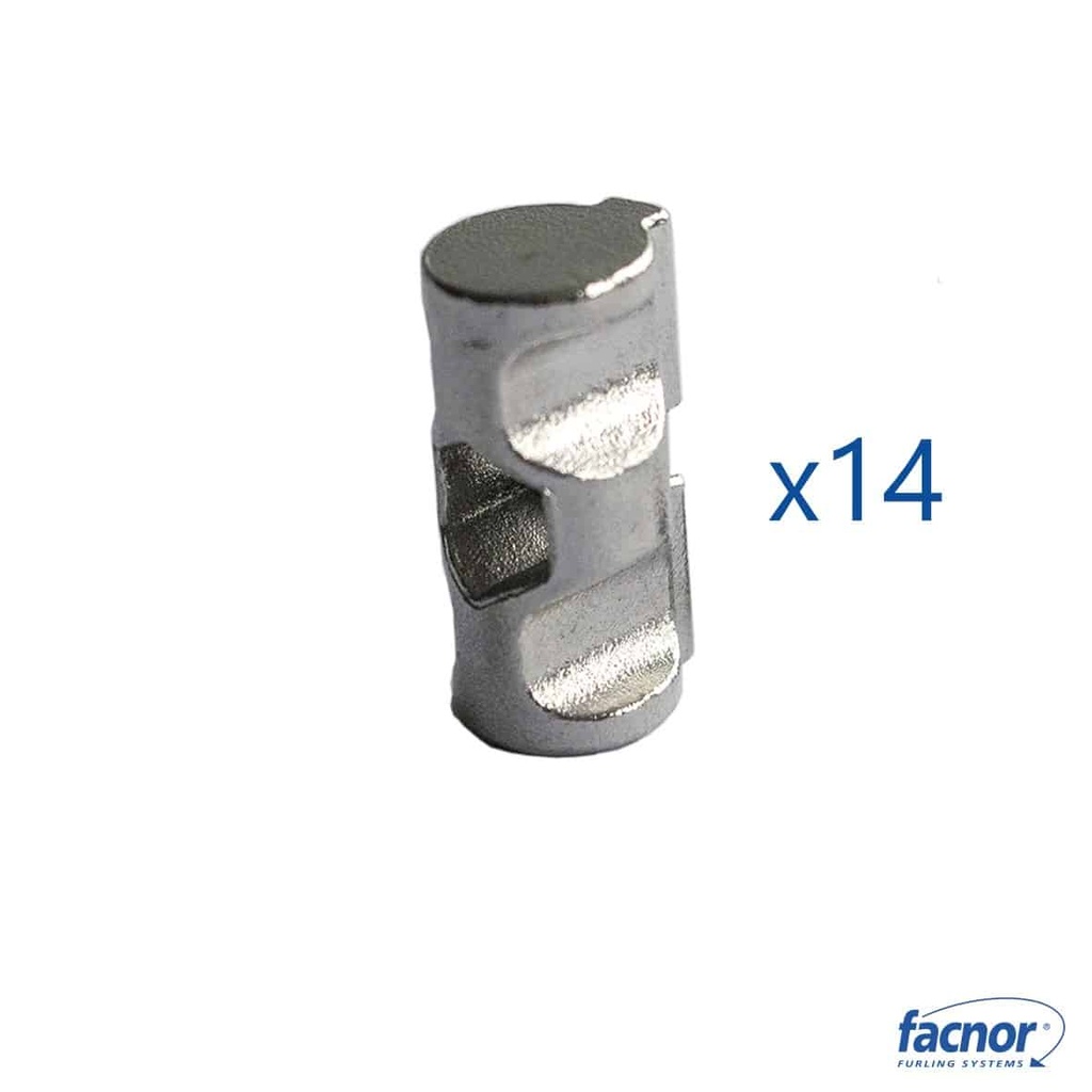 [25200001435] Facslide D14 Slug, Kit med 14 stk