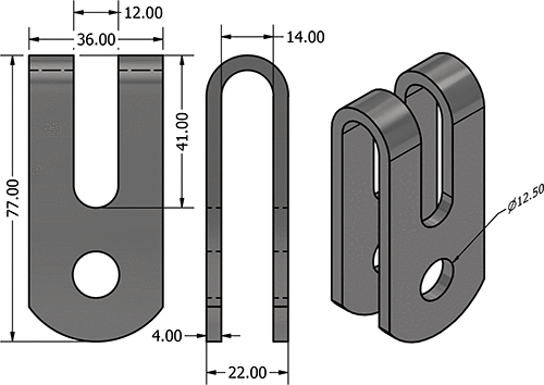 Articulated fork D469