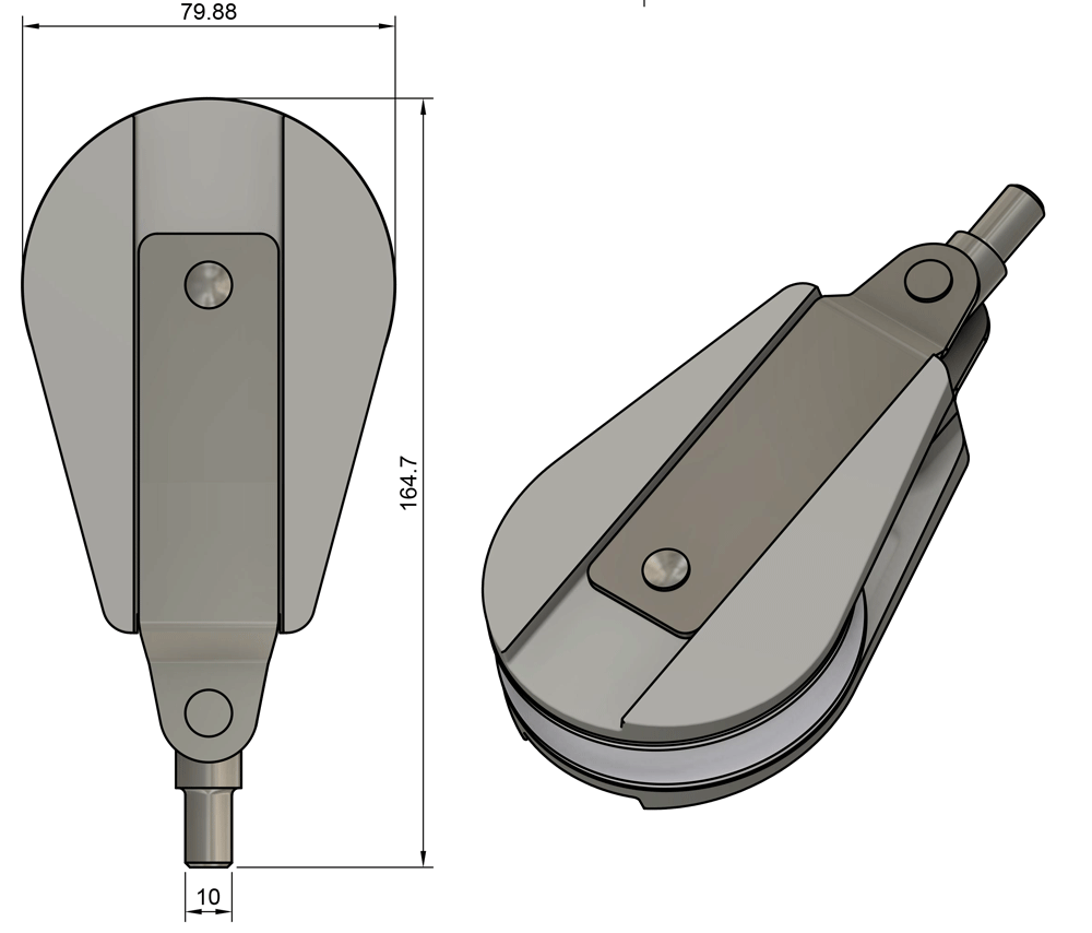 Mast base block T10 serie 3   TTA 4309