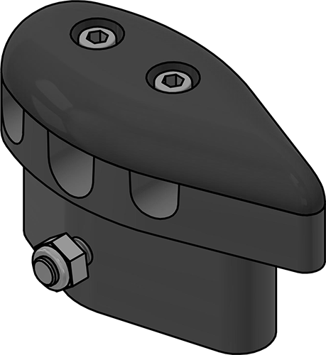 Z341 aluminium spreader end taper