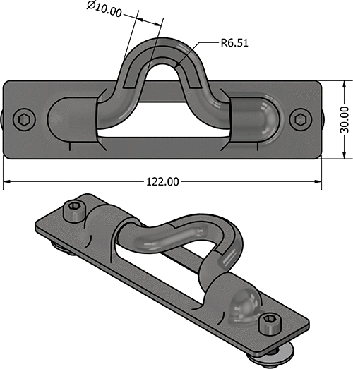 Boom Bail w/ Screws Z360/Z362/Z480Z482