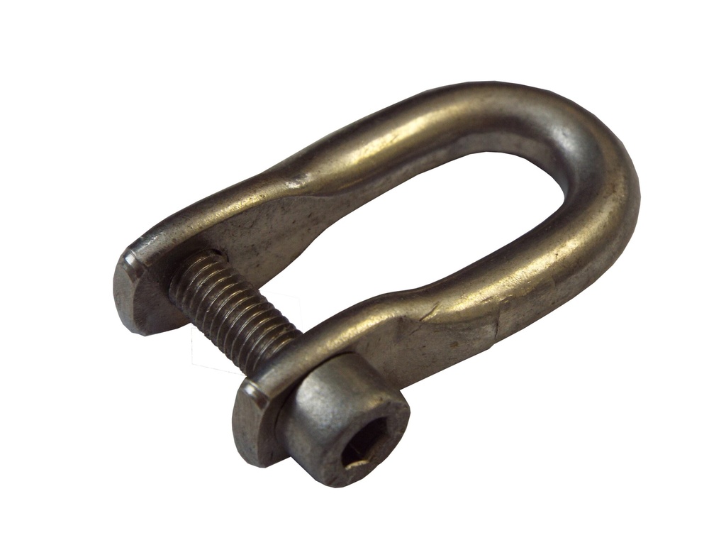 Halyard swivel D shackle
