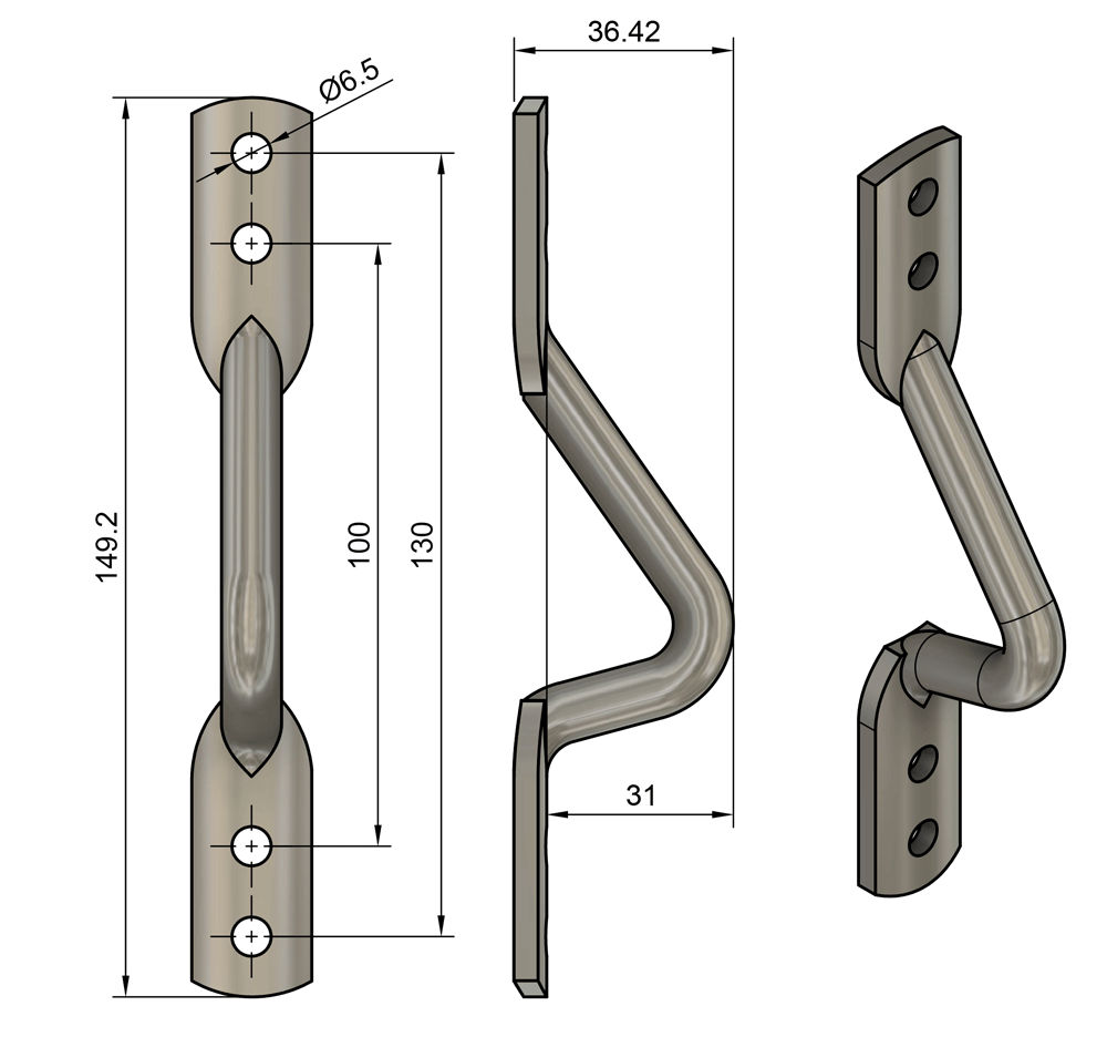 Forestay Tang for 5/6mm Wire