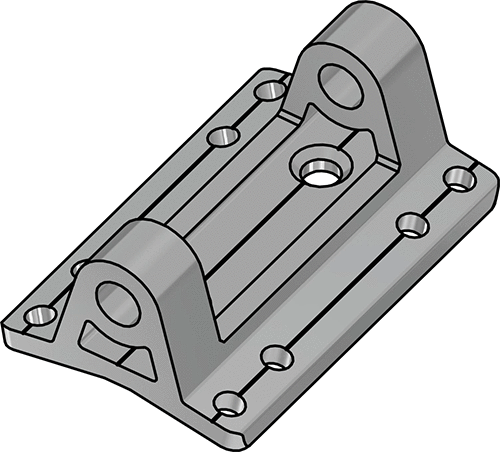 gooseneck base body Z190/351 D2602