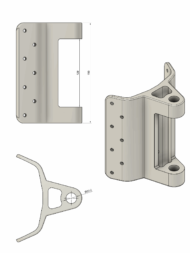 gooseneck base body Z1250/1253E D2537
