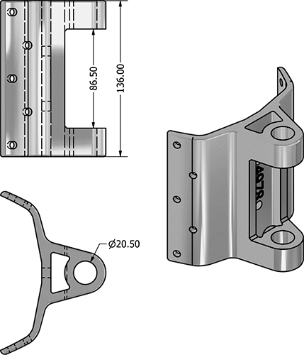 Gooseneck Bracket Z1002