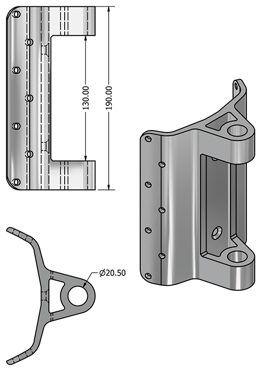 GOOSENEK FITTING Z1002/Z1102E D3331
