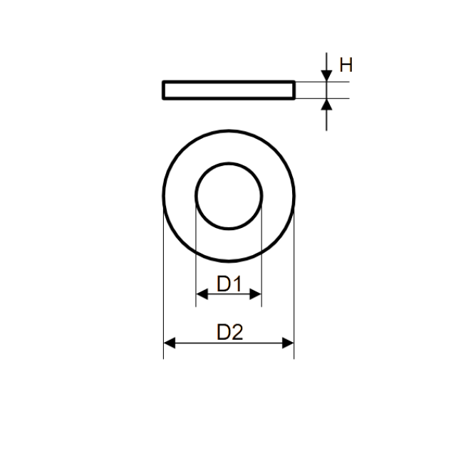 [164-001] WASHER ø13/6-1.5 (M6) NYLON