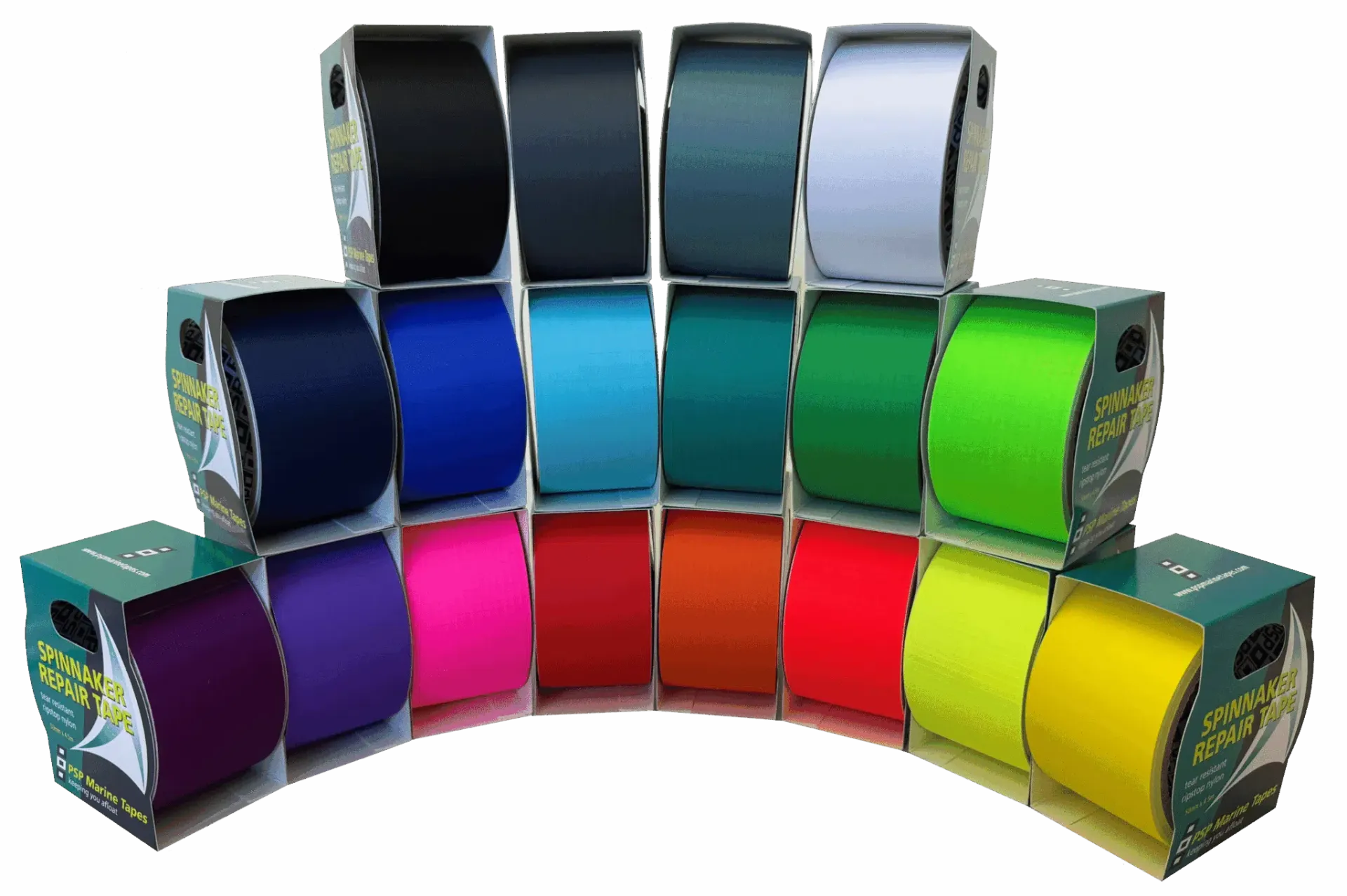 Spinnakertape 50mm x 4,5 m (Grønn)