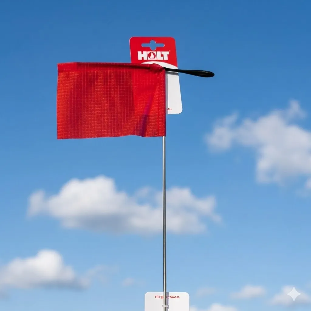 [HT.167RED*1] Vindpil, Rødt flagg