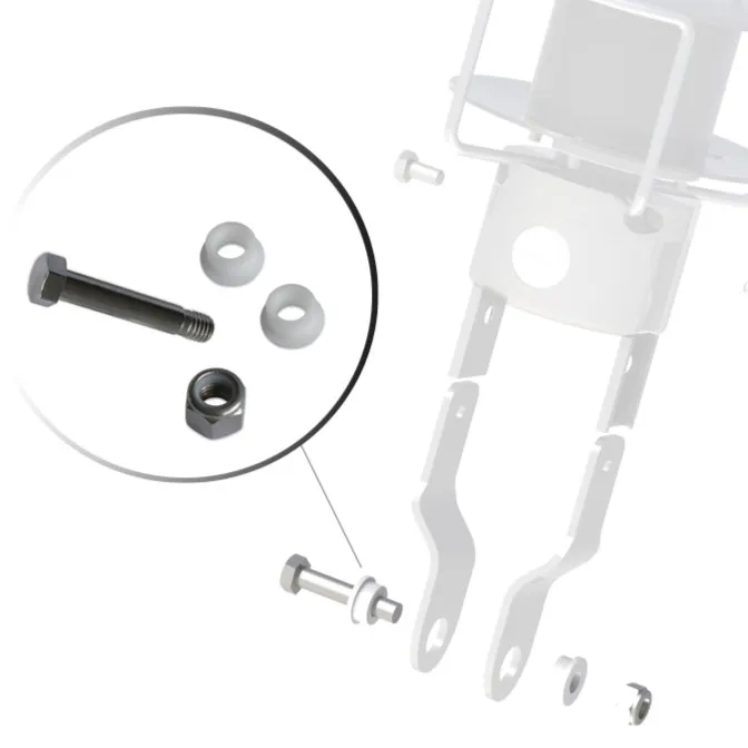 Pin short Ø16mm + bushings + bolt LS/LX200-290-RX260-300