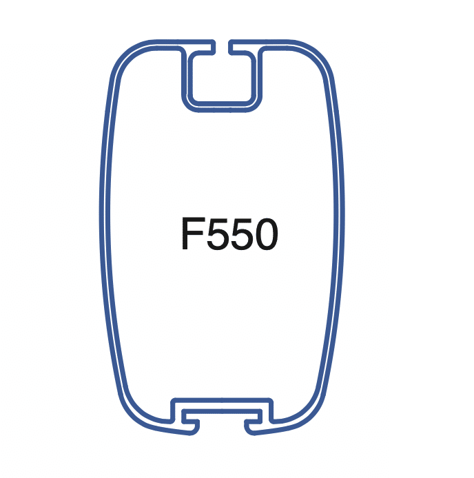 [2000550610D] Spracraft F550 Lengde 6100Mm Eloksert Bomprofil